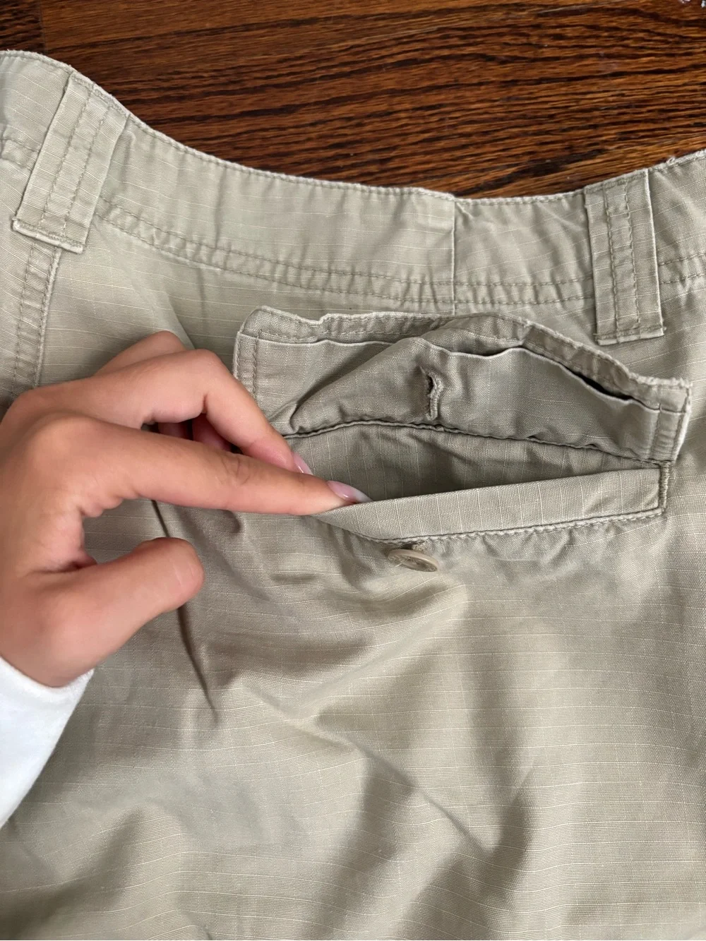 J. Crew Men's Light Beige Cargo Shorts Size 34